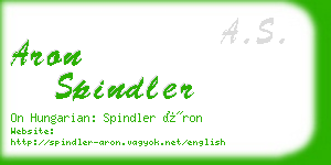 aron spindler business card